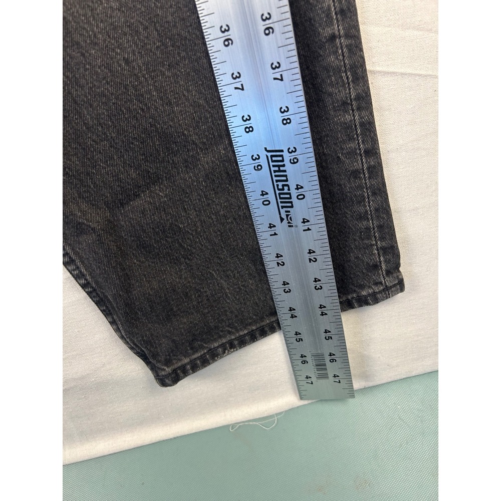 Abercrombie & Fitch The 90s Straight Ultra High Rise Jeans Black 36 22R - Picture 4 of 10
